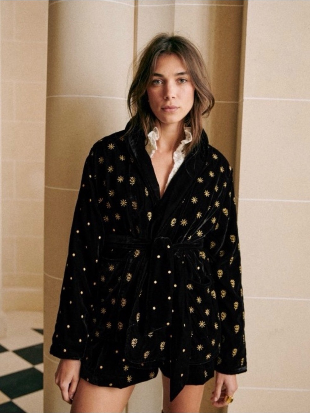 Sezane Set - Odessa Jacket and Tyler Velvet Shorts